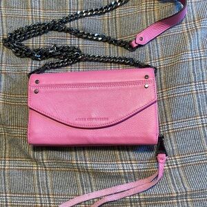 Aimee Kestenberg Pink Crossbody Bag with Chain Strap